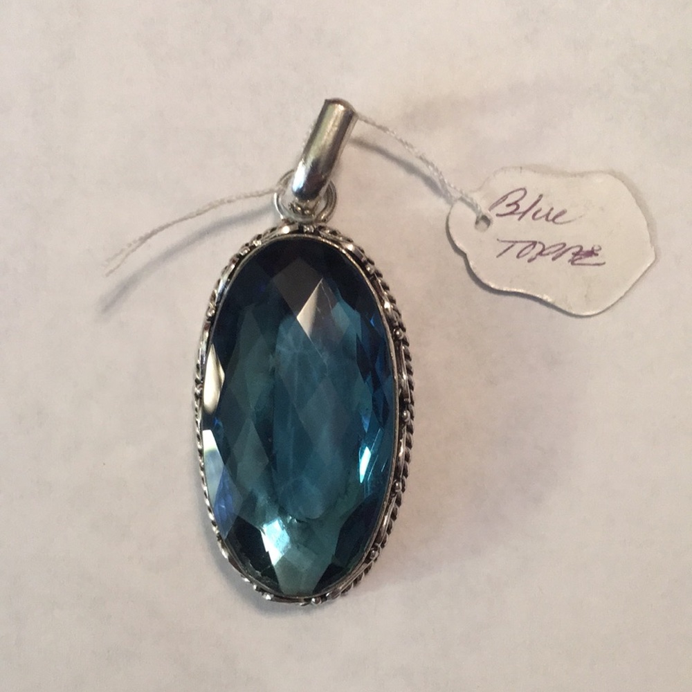 Blue Topaz Pendant